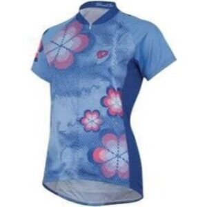 Pearl Izumi Women's Floral Pattern Quarter Zip Pull Over Cycling Jersey L